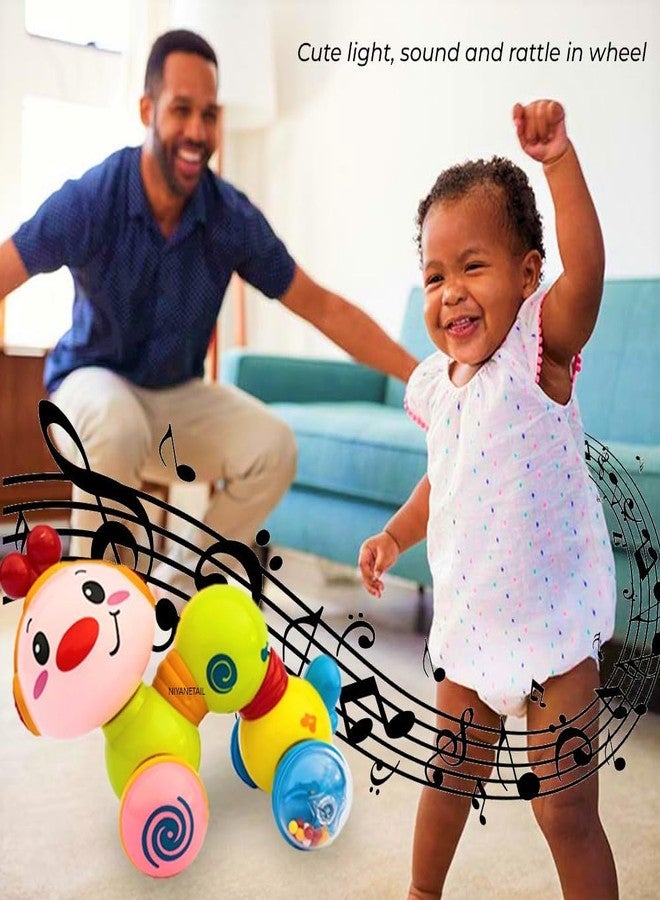 NIYANETAIL Baby Toys 6 Months Plus - Crawling Toys for 1 Year Old Girls Gifts with Music & Light, Press & Go Baby Toys 12+ Months 1st Birthday Gifts for Girls Boys,Multicolor (Color May Vary). - Image 5